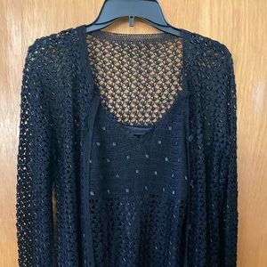 Camisole and cardigan size xs beaded knit